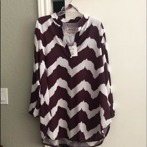 Collegiate Apparel Chevron Top